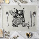 Placemats with Cartoon Dog Design 12