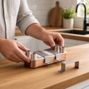 Pladevarmeveksler 60 plader med indvendigt gevind 1/2 tomme BSP 19,4 x 7,2 x 16,1 cm Rustfrit stål 316L og kobber Køler til urt og øl Opvarmning 5