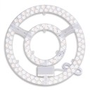 Plafoniera LED 120 W Dimming continuo e cambio colore Telecomando Modulo circolare di 37 cm in alluminio Per stanze da 40 a 45 m2 1