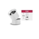 Plafoniera LED orientabile 10W cilindrica 99x80 mm corpo in alluminio luce bianca calda illuminazione da soffitto per interni 9