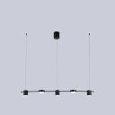 Plafonnier à cinq points avec suspension réglable et lumière blanche chaude Lustre LED moderne avec interrupteur mural Éclairage 8-12 m² 1