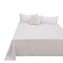 Plain Fitted Sheet Without Elastic 250 x 230 cm Smooth Surface for Everyday Use Student Accommodation 6