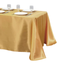 Plain Satin Tablecloth 145 x 200 cm Smooth Glossy Tablecloth for Weddings Celebrations and Dinners Elegant Decoration Various Colours 9