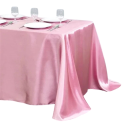 Plain Satin Tablecloth 145 x 200 cm Smooth Glossy Tablecloth for Weddings Celebrations and Dinners Elegant Decoration Various Colours 12