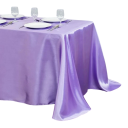 Plain Satin Tablecloth 145 x 275 cm Glossy Smooth Tablecloth for Long Tables Festive Decoration for Weddings and Banquets Various Colours 10