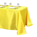 Plain Satin Tablecloth 145 x 275 cm Glossy Smooth Tablecloth for Long Tables Festive Decoration for Weddings and Banquets Various Colours 9
