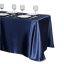 Plain Satin Tablecloth 145 x 304 cm Glossy Smooth Tablecloth for Extra Long Tables Wedding and Banquet Decoration Various Colours 7