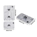 Planche à découper de camping pliable Flexible avec échelle sur les bords 25,5 x 18 cm Blanche avec motif de courbes de niveau Pour le camping 2