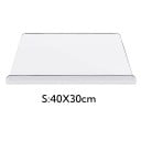 Planche à découper transparente avec bord 40 x 30 cm Planche à découper de cuisine antidérapante Planche à découper en plastique durable Facile 2