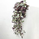 Planta artificial pendente 75 cm Guirlanda decorativa de plástico para interior, casamento, varanda ou vaso suspenso 4