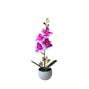 Plantă artificială realistă de orhidee în ghiveci decorativ 37x8,5 cm PP ornament de birou pentru apartament, birou, interior 2