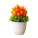 Plantă decorativă artificială în ghiveci 1 buc Ornament de masă cu flori false din plastic Decorare interioară pentru hotel și grădină 6