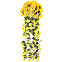 Planta suspensa artificial 2 pcs Flor decorativa artificial 75 cm 5