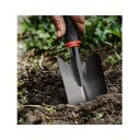 Plantehåndtag med ergonomisk greb 31 x 8,5 cm metal sort-orange til omplantning af planter, opsamling af jord og ukrudtsbekæmpelse 3