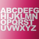 Plantilla de pastel con letras H