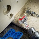 Plantilla de perforación para bisagras de muebles de 35 mm con broca precisa y llave Allen 3