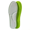 Plantillas grises para calzado, talla EU 41-42, acolchado de espuma suave, absorción de impactos, material transpirable, forma adaptable, marcha cómoda, uso diario. 1