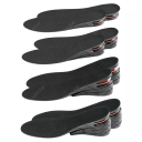 Plantillas ortopédicas de 7 cm de color negro. Almohadillas de gel para el talón para aumentar la altura. Cómodo acolchado para calzado deportivo y de trabajo. 4