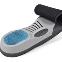 Plantillas ortopédicas de gel para hombre, tallas 41-46 EUR, color gris, para mayor comodidad del pie, ideales para uso diario y deportivo. 2