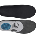 Plantillas ortopédicas de gel para hombre, tallas 41-46 EUR, color gris, para mayor comodidad del pie, ideales para uso diario y deportivo. 3
