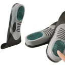 Plantillas ortopédicas de gel para hombre, tallas 41-46 EUR, color gris, para mayor comodidad del pie, ideales para uso diario y deportivo. 4