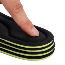 Plantillas para zapatos Color negro Plantillas universales suaves para caminar cómodamente Absorción de impactos Protección para los pies Adecuado para zapatos de trabajo, deportivos y uso diario 3