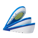 Plantillas para zapatos de 3 cm Color azul Plantillas ortopédicas suaves para caminar con comodidad Absorción de impactos Mejora la postura Adecuado para zapatos Trabajo Deportes 4