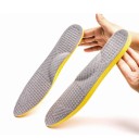 Plantillas para zapatos de color gris, cómodas y con amortiguación suave, ortopédicas para uso diario, caminar, hacer deporte y trabajar. 2