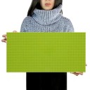 Plaque de base pour constructions 51 x 25,5 cm Compatible avec Lego et d'autres constructions Grande plaque pour le jeu des enfants 5