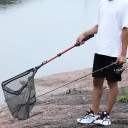Plasă de aterizare pentru pescuit pliabilă telescopică 112 cm Plasă de aterizare compactă pentru pește Plasă durabilă Pliere rapidă Ușor 4