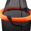 Plasă de pescuit pentru momeli Plutitoare și pliabilă 26,5 x 38 cm Cușcă pentru pești vii din nylon rezistent Neagră cu plutitor portocalie La mal 7