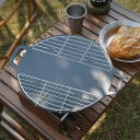 Plasă pentru grătar cu abur din oțel inoxidabil 26 x 8,5 x 2 cm Accesorii pentru grătar în aer liber Coș cu abur Grilă din oțel durabilă 3
