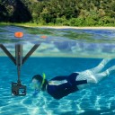 Plaskende selfie-stang med stativ TELESIN til actionkameraer GoPro DJI Insta360 Vandtæt op til 30 m Teleskopisk 22 til 61 cm Sort-orange 6