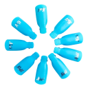 Plast färgglada nagelklämmor för att ta bort UV Gel Polish konstgjorda nagelborttagningsverktyg 10 st 4