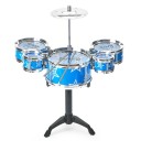 Plast Jazztrumset för barn 42 x 36,5 x 20 cm Pedagogisk leksak för nybörjare Musikinstrument för pojkar och flickor Interaktiva trummor 3