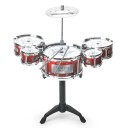 Plast Jazztrumset för barn 42 x 36,5 x 20 cm Pedagogisk leksak för nybörjare Musikinstrument för pojkar och flickor Interaktiva trummor 2