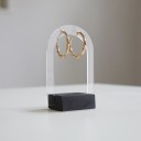 Plastic Arch Stand for Earrings Tabletop Jewellery Holder 10 × 7 cm Organiser for Displaying Earrings with Stable Base 4