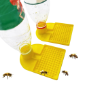 Plastic Bee Feeder with Dispensing Bowl 11.5 x 8.5 cm Yellow Plastic for Feeding Bees in the Hive 2