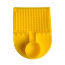 Plastic Bee Feeder with Dispensing Bowl 11.5 x 8.5 cm Yellow Plastic for Feeding Bees in the Hive 4