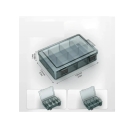 Plastic box for screws 8 compartments 19.8 x 13.5 x 4.8 cm Storage box for tools Components Drills Electronics 2