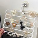 Plastic Clothes Hanger 31 × 31 cm Colourful Multi-Tier Hanger with 5 Levels Organiser for Trousers, Scarves and Accessories 6