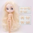 Plastic Doll 30 cm with Long Hair in Various Shades Durable Plastic for Play, Collection and Decoration 5