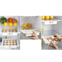 Plastic eieropbergdoos 26×18×5 cm koelkastorganizer eierhouder eiercontainer keukenopbergdoos koelkastlade 4