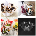 Plastic Flower-Shaped Bowls 10 pcs 2