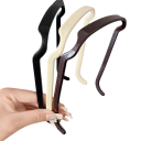 Plastic Hairband 14.5 × 16 × 1.5 cm Asymmetrical Shaped Headband Non-Slip Hair Accessory for Secure Hairstyle Hold 2