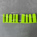 Plastic Handheld Trowel with 9 Replaceable Attachments Tool for Removing Mortar, Plaster, Joints and Sealant for Construction Work 2