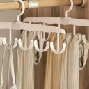 Plastic Hangers 2 pcs 38 x 17 cm with 6 Rotating Hooks Load Capacity 10 kg Practical Hanger Set Clothes Hangers Wardrobe Organiser 5