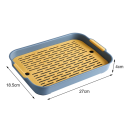 Plastic katten- en konijnenbak 27 x 18,5 x 4 cm Toilet met afneembaar rooster Hygiënisch onderlegger voor huisdieren 2