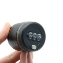 Plastic Lock for Bottle with Numeric Code 43 × 43 mm Lockable Vacuum Stopper for Wine Against Unauthorized Opening 1
