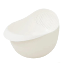 Plastic Mesh Bowl 20 x 14.5 x 11 cm Kitchen Strainer for Rice and Vegetables with Handles Multifunctional Colander for Washing and Draining Food 1